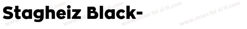 Stagheiz Black字体转换